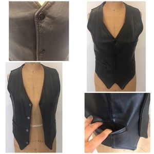 Vintage Genuine Leather Vest